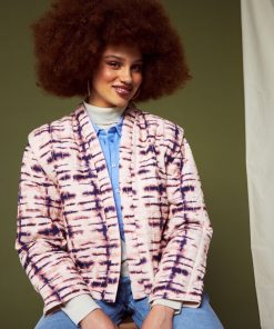 Veste matelassée - Rose/bleu