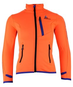 Blouson polarshell garçon ECLIMATE - Orange