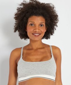 Brassière d'allaitement - gris chiné