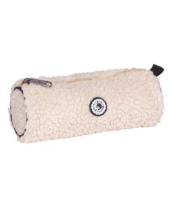 Trousse ronde CAMPS matière SHERPA Beige - Beige