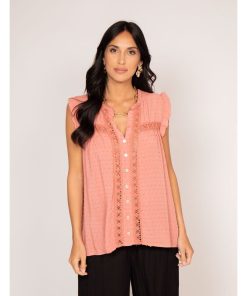 Chemise sans manches FLORIDA - Rose