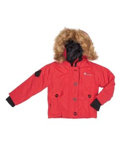 Parka de ski fille FALAVA - Rouge