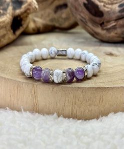 Bracelet passion en améthyste - Violet
