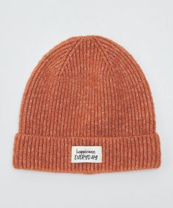 Bonnet en maille - Marron