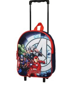 Sac à dos à roulettes 31 cm Avengers Marvel Bleu marine Bagtrotter - Multicolore