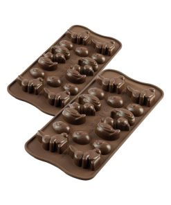 2 moules à chocolats de Pâques en silicone - N/A