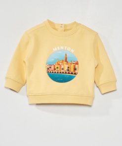 Sweat en molleton 'Menton' - Jaune