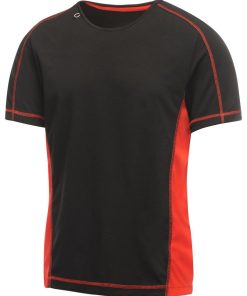 Regatta - T-shirt de sport BEIJING - Noir Rouge