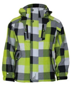 Blouson softshell garçon ECINA - Vert anis