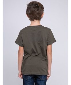 T-shirt col rond pur coton JADAMIX-J - Kaki