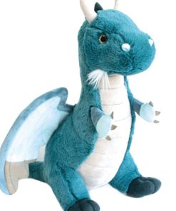 Peluche Dragon Les animaux des grands espaces (40 cm) - Bleu