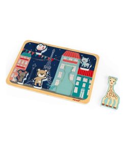 Puzzle d'encastrement 5 pièces Chunky : Sophie la Girafe - N/A