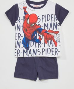 Pyjama 'Spider-Man' 'Marvel' - 2 pièces - blanc/bleu
