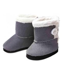 Accessoires pour poupée de 28 cm : Bottes grises - N/A
