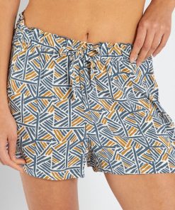 Short de pyjama imprimé - Gris bleu imprimé