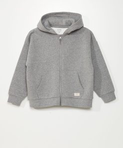 Sweat en molleton - Gris chiné