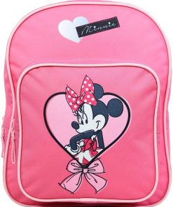 Sac à dos 31 cm avec poche DS Minnie Coeur Rose Bagtrotter - Rose