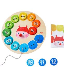 Jeu de laçage Chenille arc-en-ciel - N/A