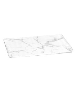 Tapis de bain Modele Marbre - Blanc