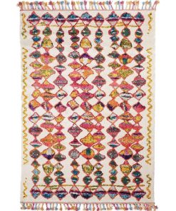 Tapis berbère style 120x170 BERBER TRIBAL MK 01 Multicolore OEKO TEX Exclusivité idéal pour le salon - Multicolore