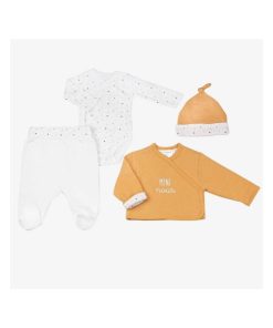 Trousseau naissance bébé Trois Kilos Sept - Moutarde