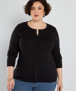 Gilet en maille fine - noir