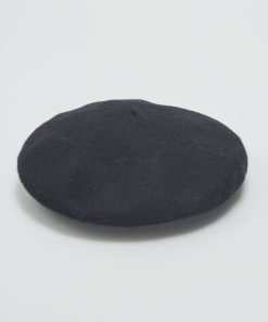 Béret chaud en laine - Noir