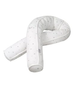 ROBA Serpent de lit bébé "Sternenzauber" - 170 cm - Convient comme coussin d'allaitement - Blanc