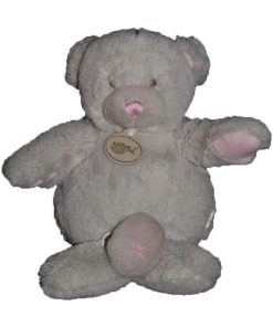 Doudou babynat ours gris musical - Gris