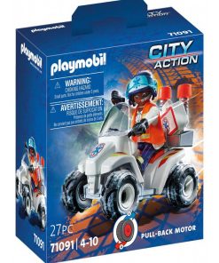 71091 Secouriste Et Quad 'playmobil' - N/A