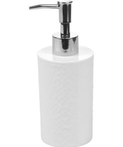Distributeur de Savon Urban martelé blanc - Blanc