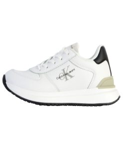 Basket À Lacets Juniors Calvin Klein Jeans Low Cut Lace Up - Blanc