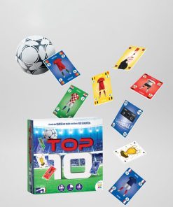 Jeu de cartes football 'Top 10' - Bleu
