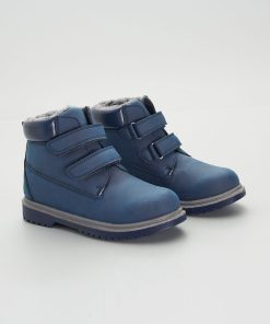 Bottines intérieure fourrée en sherpa - Bleu