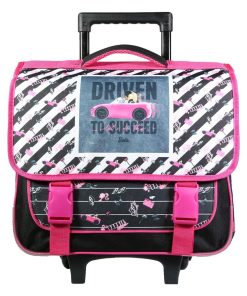 BAGTROTTER Cartable à roulettes 38 cm Barbie Voiture - Multicolore