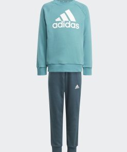 Ensemble de sport 'adidas' - jogging + sweat - Bleu vert