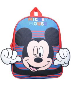 Sac à dos 31 cm avec détails 3D DS Mickey Bleu Bagtrotter - Bleu