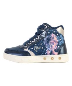 Basket Montante Cuir Enfant Geox Skylin - Bleu
