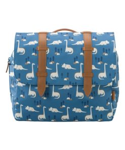 Cartable A4 maternelle Dino - Bleu