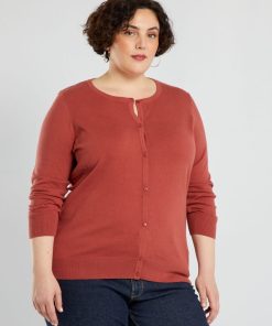 Gilet en maille fine - Rouge