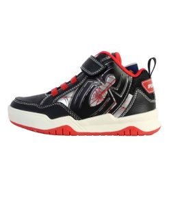 Basket Montante Cuir Enfant Geox Perth - Noir