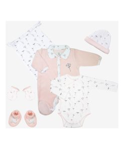 Trousseau naissance bébé Kinousses - Rose