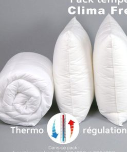 DODO - Pack Clima Fresh Thermorégulation couette TEMPEREE+oreiller - Blanc