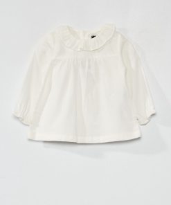 Blouse en voile de coton - blanc