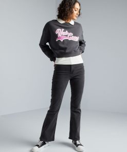 Jean flare - 5 poches - Noir