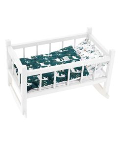 Lit blanc Petite biche pour poupées jusqu'à 40 cm - N/A
