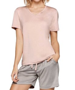 Pyjama court Travel Soft premium - Rose