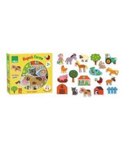 Magnets De La Ferme En Bois - Jaune