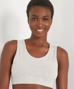 Brassière de sport en jersey - gris