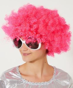 Perruque afro - rose